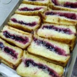 Roti Bakar Blubery Nanas Coklat Susu