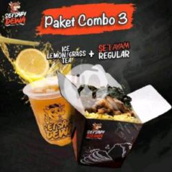 Combo 3 (sei Ayam Regular Minuman)