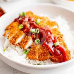 Nasi Chicken Katsu Pedas Manis