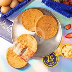 Lucky Cheese Coin Pancake Strawberry
