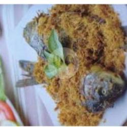 Nasi Putih Ikan Mas Kremes