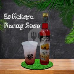 Es Kelapa Sirup Pisang Susu