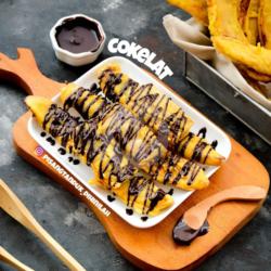 Pisang Tanduk Crispy Coklat (medium)