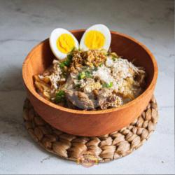 Bubur Ayam   Telor   Kulit Goreng