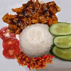 Nasi Ayam Filet Teriyaki   Es Teh