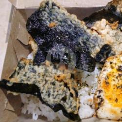 Nasi Tempura Nori Wijen(tanpa Telor)