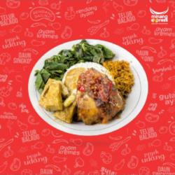 Nasi Padang Ayam Balado   Ikan Teri