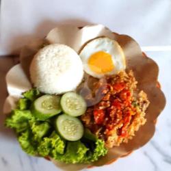 Nasi Ayam Geprek Plus Telor Ceplok