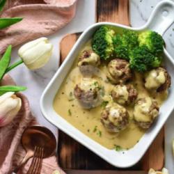 Swedish Meatballs 12 Pcs   Creamy Spaghetti