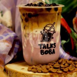 Coffee Milk Taro Boba