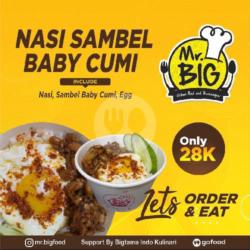 Nasi Sambel Baby Cumi