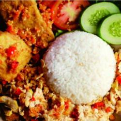 Nasi Ayam Geprek   Tahu Tempe