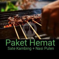 Sate Kambing   Nasi Pulen