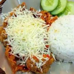 Nasi Ayam Geprek Keju