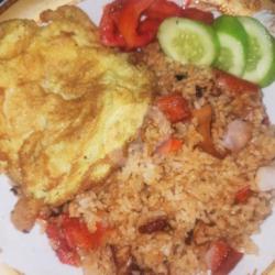 Nasi Goreng Stick Kepiting Pedas Plus Dadar Telor