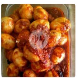 Nasi Telor Bulet Balado Usus/kikil Sambel Es Teh Manis/es Nutrisari