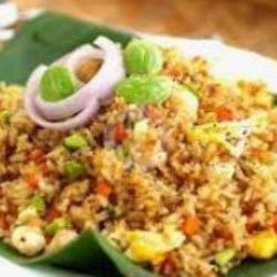 Nasi Goreng Baby Cumi  Krupuk