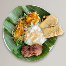 Nasi Pecel Dendeng