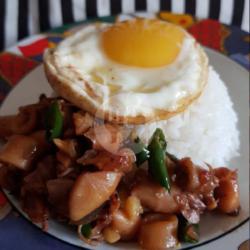 Nasi Cumi Ijo   Telur