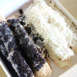 Banana Roll Tiramisu Keju Mix Oreo