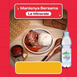 Paket Nasi Ayam Saos Barbeque   Free 1 Le Minerale 600ml