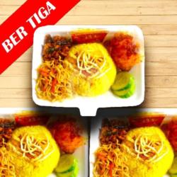 Nasi Kuning   Telur Balado (3 Porsi)