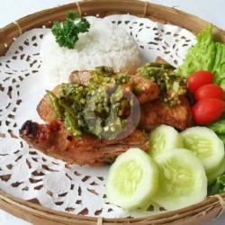 Nasi Dada Penyet Lombok Ijo