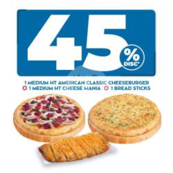 Combo Special! Hemat 45% 2 Pizza   Bread Stick