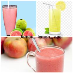 Jus Jambu,, Lemon,,apel