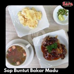 Nasi Sop Buntut Bakar Saos Madu