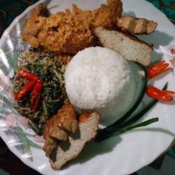 Nasi Sayur Urap (pilihan Ayam Harap Di Note)