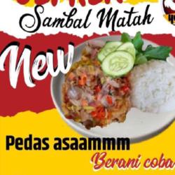 Ayam Geprek Sambal Matah Paha Atas   Nasi Putih