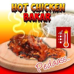 Hot Chicken Bakar Sayap   Nasi