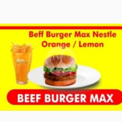 Burger Max Sapi /ayam  Orange