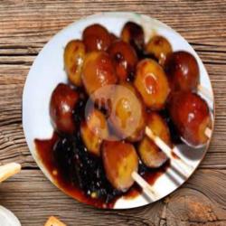 Sate Telur Puyuh Goreng