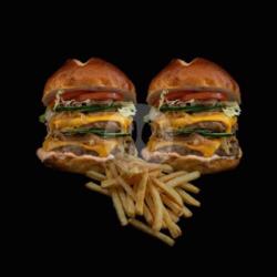 2 Double Signature Burger   Fries