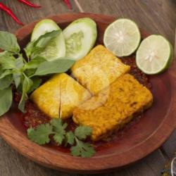 Nasi Penyetan Tempe Goreng