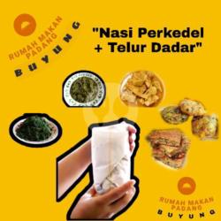 Nasi Telur Dadar   Perkedel