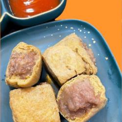 Tahu Bakso Urat Goreng Dengan Saus