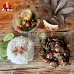 Paket Nasi Jengkol Terasi Bawang   Sayur Asem