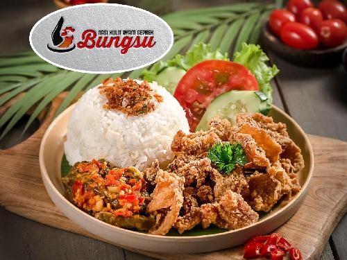 Nasi Kulit Ayam Geprek Bungsu, Food Court Nusantara Kemang