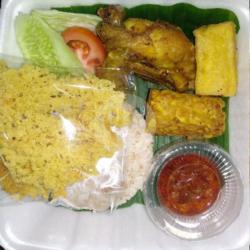 Paket Ayam Kremes   Nasi