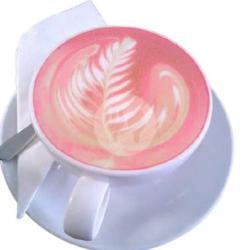 Strawberry Coffee Latte (hot)