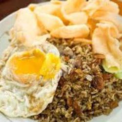 1 Porsi Nasgor Kebuli Telor Ceplok Batavia(campur Ayam,bakso Dan Tidak Pakai Sayuran)