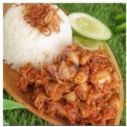 Nasi Sambal Cumi Pedaasss