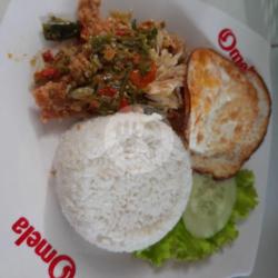 Nasi Ayam Geprek   Telur Ceplok