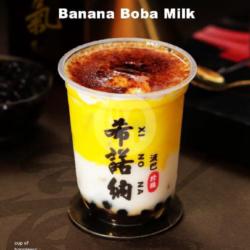 Banana Boba Milk