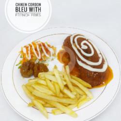 Chiken Cordon Bleu With French Fries