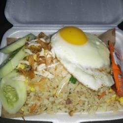 Nasi Goreng Putih   Teri   Telor Ms