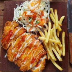 Chiken Katsu   Kentang Goreng